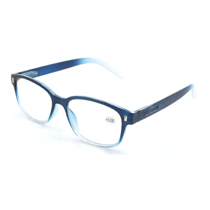 نظارات قراءة عدسات جيدة للنساء والرجال إطار نظارات قراءة بصري مخصص إطار نظارات مقفولة باللون الأزرق إصدار 2024