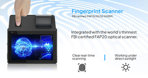 Tablet Biometrico Android OEM/ODM <span class=keywords><strong>FBI</strong></span> FAP20 con Stampante Termica/Scanner di Impronte Digitali per Registrazione Online e Offline - Product Image 6