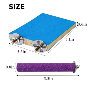 Perchoir en bois dur pour oiseaux et perroquets, jouet à mâcher pour pigeons et perroquets - Product Image 2
