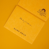 Brochure personnalisée en papier blanc, manuel d'instructions ou d'utilisation, emballage d'enveloppe pliable jaune pour animaux de compagnie