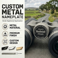 Plaque signalétique personnalisée en nickel électroformé pour télescope, service de gravure laser et de logo sur métal, modèle en tôle