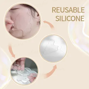 T Shape Hypoallergenic Breast Pad Silicone Facial Pads For Wrinkles Silicone Wrinkle Patch