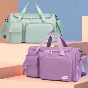 Waterproof Overnight Wet and Dry Separation Polyester Duffel <b>Bag</b> Swimming Duffle Gym <b>Bag</b> With Shoe <b>Compartment</b> - Product Image 1