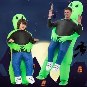 Cadılar bayramı komik uzaylı şişme giysiler noel hayalet tutma komik sahne kostümleri çocuk oyuncak spor Anti stres oyuncak Gag