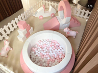 Vom Hersteller Geliefertes PVC PU-Leder Bällebad Soft-Play-Set für Kinderpartys Kleinkinder-Vergnügungspark-Ausrüstung Schul- und Wohnbereich-Nutzung