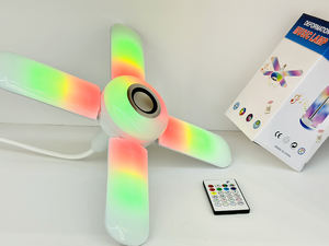 Nuevo Producto CP017, Lámpara LED Bluetooth con Música, Lámpara Plegable de 4+1 Hojas, Luz Bluetooth RGBW con Control Remoto para <span class=keywords><strong>Navidad</strong></span> - Product Image 2