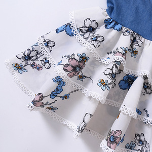 Children Summer Clothing Kid Wedding Dresses Flower Girls Layered Cotton Dress of China - Product Image 6