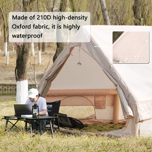 Tente gonflable Oxford 6.3Tent-Beige imperméable, design moderne, portable, pour <span class=keywords><strong>camping</strong></span> familial et extérieur, vente chaude, directement de l'usine - Product Image 2