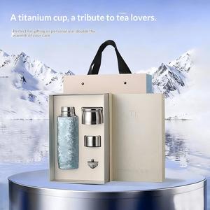 410ml Pure Titanium Insulated Mug Magnetic Lid, Bulk Business Gift Cup with Custom Logo Service - Product Image 3