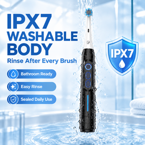 Compatible avec la brosse à dents électrique rechargeable IO Smart Sonic, étanche IPX7, brosse à dents multifonctionnelle pour le nettoyage buccal - Product Image 5