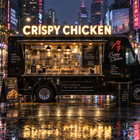 Enseigne LED personnalisée pour extérieur, enseigne lumineuse pour foodtruck, enseigne LED pour vitrine de magasin, enseigne LED pour restaurant extérieur