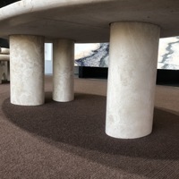 Table basse en travertin Wabi-Sabi en pierre naturelle, marbre pour la décoration intérieure, meubles en travertin