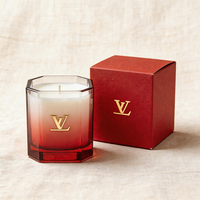 Pot à bougie en verre carré noir mat nordique de luxe 10oz 12oz 14oz pour la vente en gros, l'étiquetage privé et les coffrets cadeaux