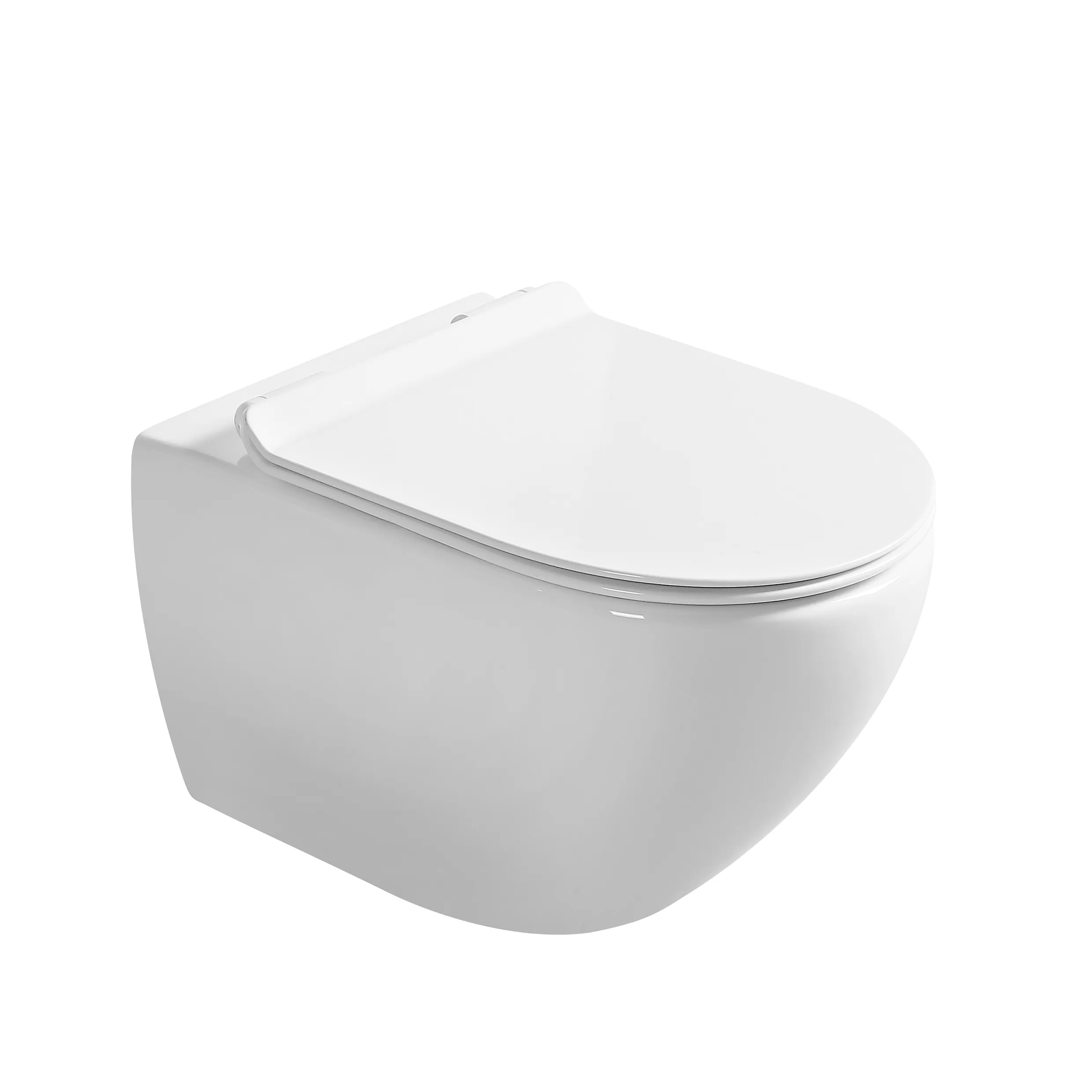 Hoge Kwaliteit Europese Sanitair Fabrikant Verkoop Wit Keramiek Luxe Keramiek Muur-Hangend Toilet