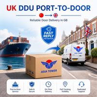 Agent maritime fret maritime Chine GB DDU Port à Porte Agent de dropshipping Alibaba 1688 Réponse rapide Marchandises textiles LCL+Express 2 jours