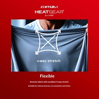 Sous-vêtement thermique en polaire UA HeatGear pour homme, à compression, manches longues, col ras du cou
