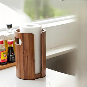 Portarotolo da Tavolo in <span class=keywords><strong>Legno</strong></span> con Manico per Soggiorno, Cucina, Sala da Pranzo e Camera da Letto - Product Image 2