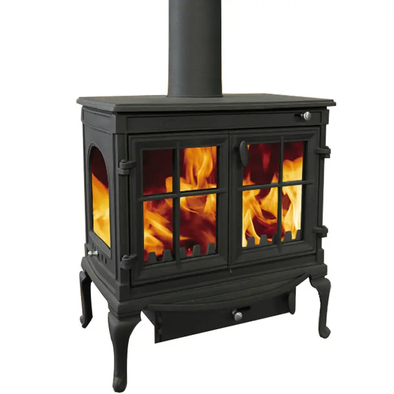 Hot Selling Cast Iron Wood Burning Stove with Oven for Cooking