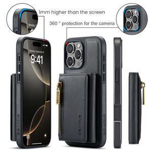 Funda de Teléfono con Carga Magnética Inalámbrica de Cuero de Lujo DG.Ming, Multifuncional con Soporte, Cartera y Ranuras para Tarjetas para iPhone 15/14/13 <span class=keywords><strong>Pro</strong></span> <span class=keywords><strong>MAX</strong></span> - Product Image 3