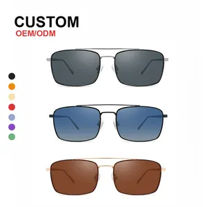 Quality Metal Square Eyewear New Style Fashion Polarized Trend Designer Sunglasses For Men