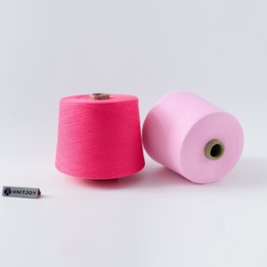 Fil fantaisie de haute qualité, 32S OE cardé, 100% coton, pour le tricot à la main et les tissus textiles - Product Image 1