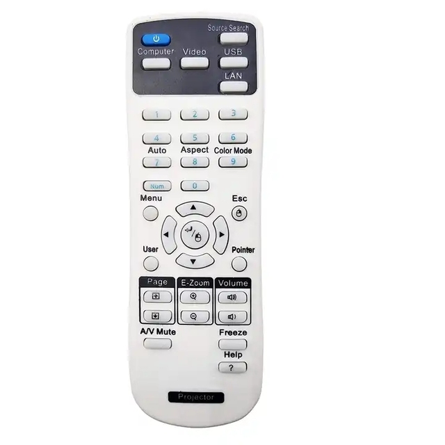 154720001 Universal Projector Remote Control for Epson Projector EB-C30XE EB-C28SH EB-S18 EB-S4 EB-X24 EB-S31 EX3220