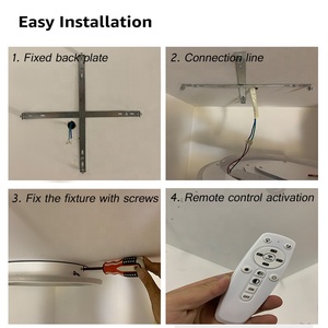 Hot Bán Thông Minh Hiện Đại Phòng Ngủ Phòng Khách Nhà Chiếu Sáng Vòng Sang Trọng Với Điều Khiển Từ Xa Chiếu Sáng Trần - Product Image 6