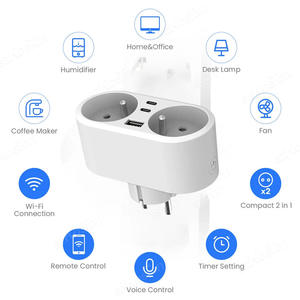 ปลั๊กอัจฉริยะ WiFi แบบ TY-FR-type-C พร้อมอินเทอร์เฟซ USB+Type C Tuya Smart Life ควบคุมด้วยเสียงระยะไกล Smart Things Alexa - Product Image 4