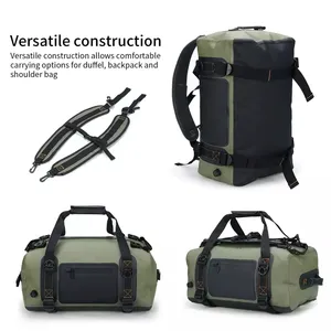 Custom Adventure Bag 40L Heavy Duty Waterproof Duffel Bag Dry Bag Backpack For Motorcycling Hunting Camping