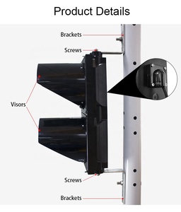 Nhà Máy Giá 200 mét cho người đi bộ qua ngựa vằn LED tín hiệu giao thông đèn trên bán - Product Image 5