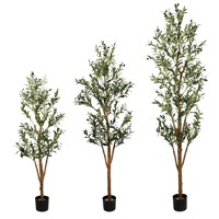 Mini plante artificielle tropicale de couleur personnalisable écologique avec des pots pour la décoration intérieure de haute qualité de petite taille