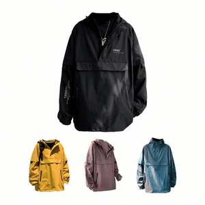 Design Custom Men's Plus Size Windbreaker Vintage Retro Waterproof Polyester <b>Reflective</b> <b>Jacket</b> for Outdoor Sports Winter Season - Product Image 4