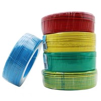 Fil électrique rigide en cuivre isolé PVC ZR-BV, ignifuge, pour câblage domestique