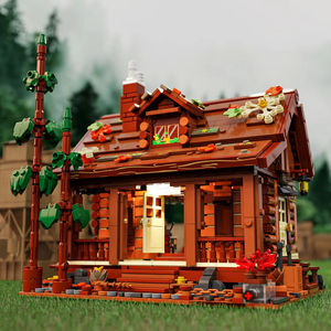 GAOMISI T2143 Nouvelle forêt Modèle de <span class=keywords><strong>maison</strong></span> en <span class=keywords><strong>bois</strong></span> Cabane en rondins Assemblage de briques Puzzle Jouets pour enfants Ornement Cadeaux Blocs de <span class=keywords><strong>construction</strong></span> Sets - Product Image 1