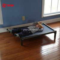 Lit pour chien surélevé, respirant, amovible, lavable, de luxe, pour chiens de petite, moyenne ou grande taille, utilisation intérieure/extérieure, toutes saisons