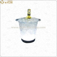 5L KTV Bars Vin Champagne Bière Refroidisseur LED Rougeoyant Clignotant Seau À Glace Refroidisseur De Glace