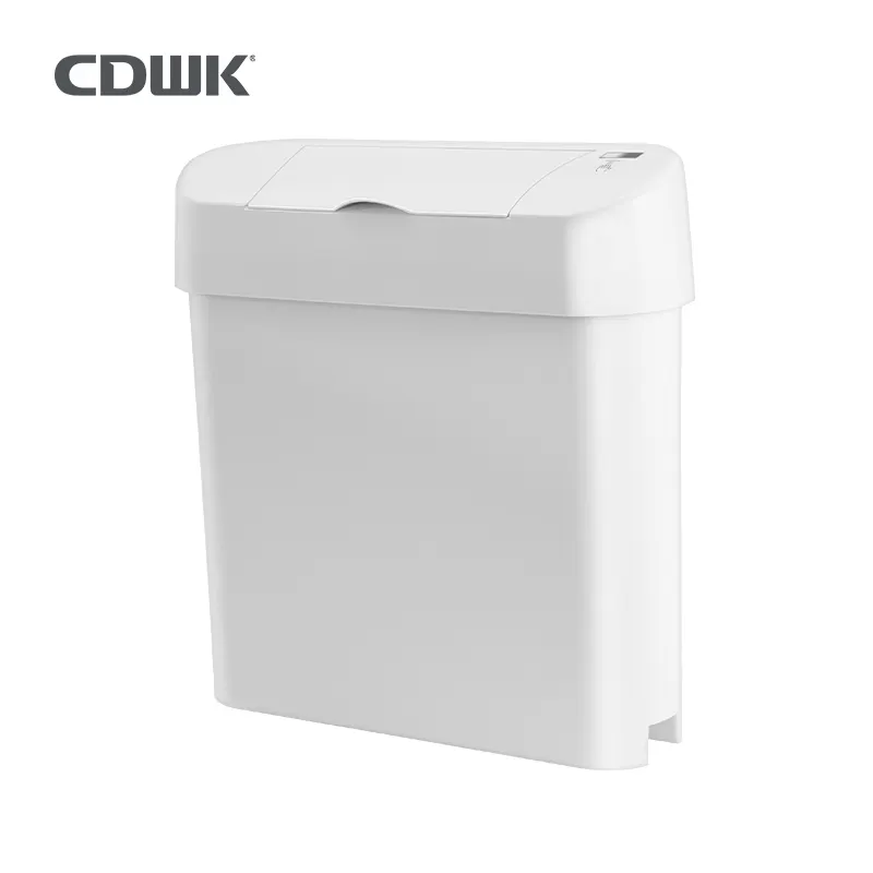 Thùng Rác Vệ Sinh CDWK ABS 15L Cho Nữ, Thùng Rác Vệ Sinh Tự Động Cảm Biến