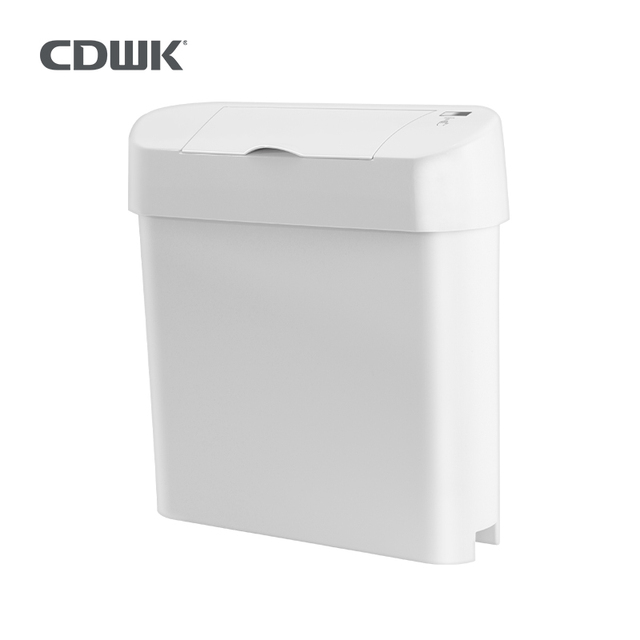 CDWK ABS 15L Automatic Lady Sanitary Bin Hygiene Bins Sensor Trash Can