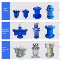 Micro-vanne d'échappement VARX-16Q en fonte ductile à filetage, vanne d'échappement automatique rapide