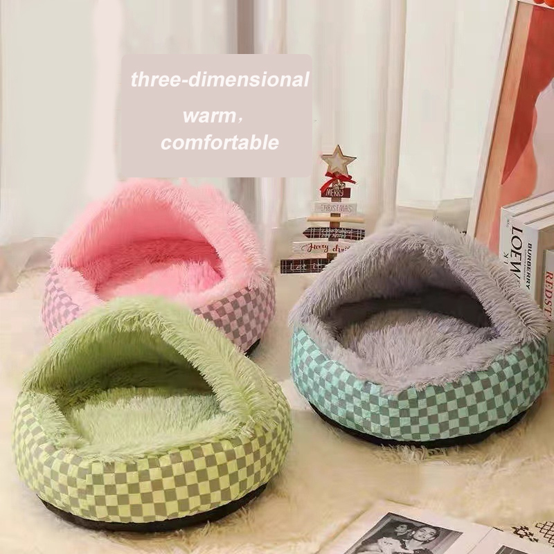 Warm Pet Nest Shell Semi Enclosed