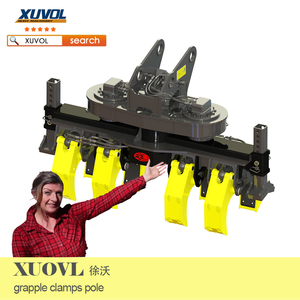 Grappins pour tuyaux, grappin de poteau pour excavatrice, accessoire d'excavatrice, grappins rotatifs hydrauliques, grappins pour poteaux, grappins pour poteaux - Product Image 2