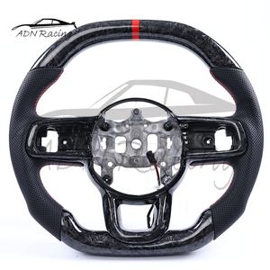 <span class=keywords><strong>Volant</strong></span> en cuir et fibre de carbone forgé brillant personnalisé pour Jeep Wrangler Gladiator Avenger Rubicon Aharra JL JT, compatible avec les modèles 2018-2025 - Product Image 2