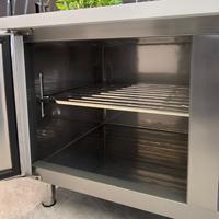 Plan de travail en acier inoxydable pour congélateur commercial, table de préparation et de stockage de produits surgelés pour restaurant, hôtel, cuisine