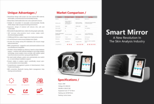 Máquina Portátil de Análisis de Piel 3D con Lámpara UV LCD Wifi, 3D 4K, con 17 Idiomas, Gran Venta, 10.1 Pulgadas - Product Image 4