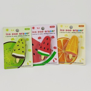 Nouvel Arrivage – Gommes Adorables en Forme de Fruits Glacés, Gommes Carrées pour Enfants, Idéales pour Fêtes d'Anniversaire, Récompenses Scolaires et Kits de Papeterie - Product Image 4