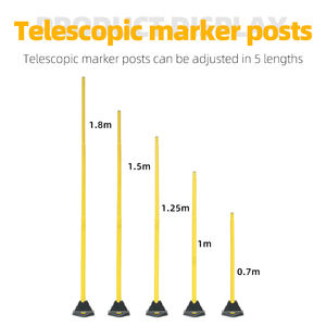 축구 훈련 장비 민첩성 슬라롬 폴 세트 축구 민첩성 훈련 폴 플라스틱 코칭 스틱 - Product Image 3