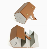 Étui à lunettes de soleil en cuir simple avec logo personnalisé, 5 compartiments, pliable, pour voyage, boîte de rangement pour lunettes, cadeau promotionnel
