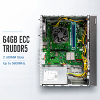Server Tower Lenovo ThinkSystem ST45 V3 AMD EPYC 4005 16 Core 64GB ECC DDR5 Ringkas 17L