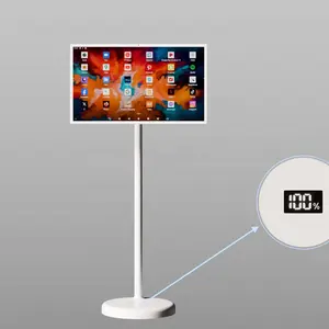 Thông minh màn hình cảm ứng 32 inch màn hình thông minh 6 + 128 gam Android 12.0 15000 + mAh Pin LCD hiển thị TV di động trên bánh xe và đứng