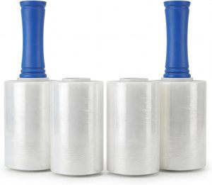 Stretch <b>Wrap</b> <b>for</b> Moving Heavy Duty Clear High Gloss Plastic <b>Wrap</b> Handles Reinforced Grade Packing Shipping <b>Pallet</b> Furniture - Product Image 1